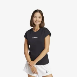 adidas Essentials Linear Cotton T-Shirt Damen T-Shirt
