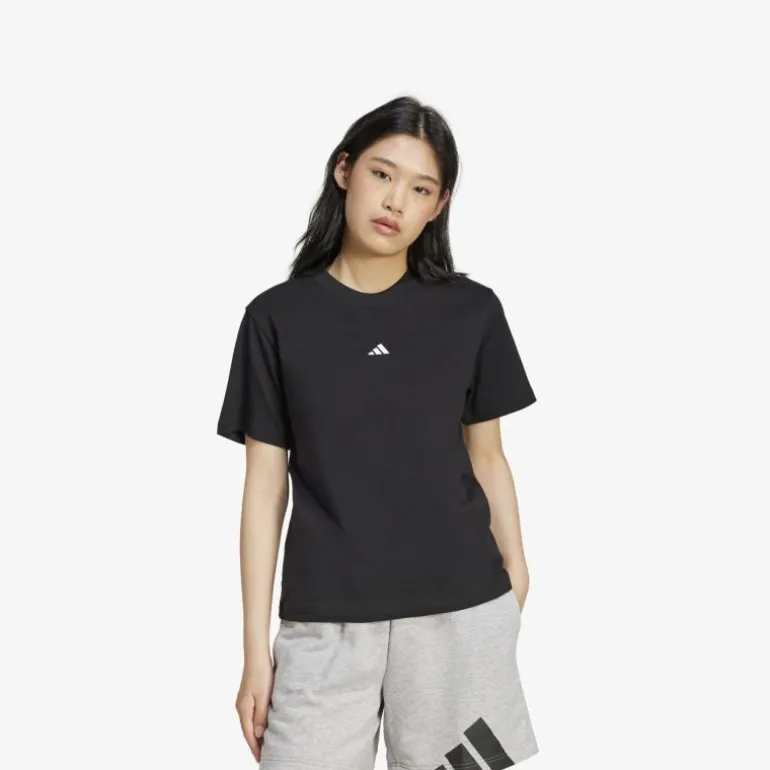 adidas Essentials Small Logo Cotton Damen T-Shirt