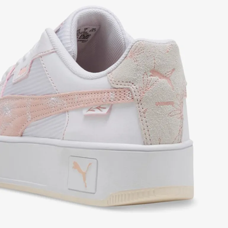 PUMA Carina Street Lux Crafted Flowers Damen Plateau Sneaker