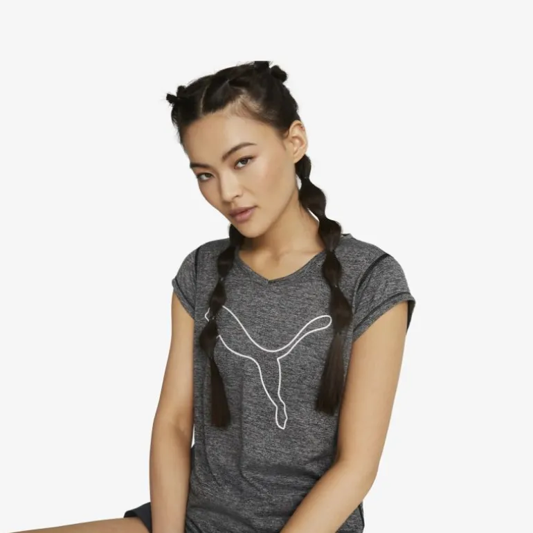 PUMA Train Favorite Heather Cat Damen T-Shirt