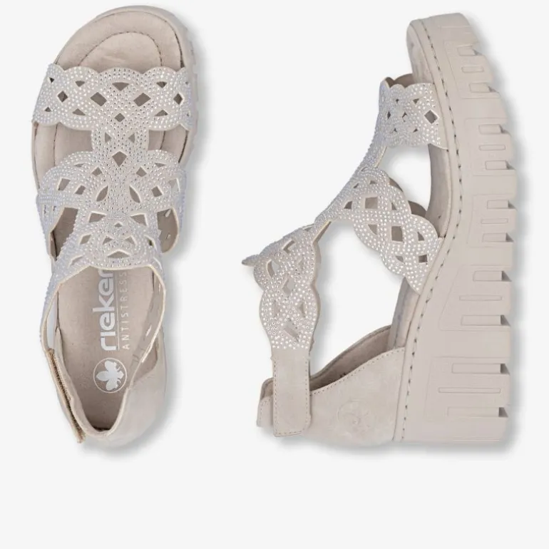 rieker Damen Keilsandalen