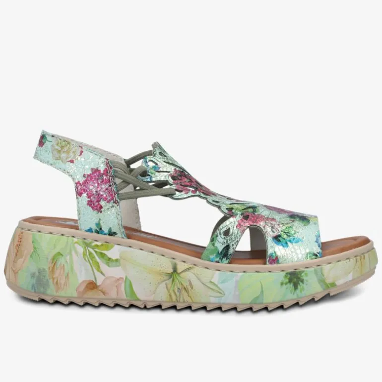 rieker Damen Plateausandalen