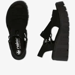 rieker Damen Plateausandalen