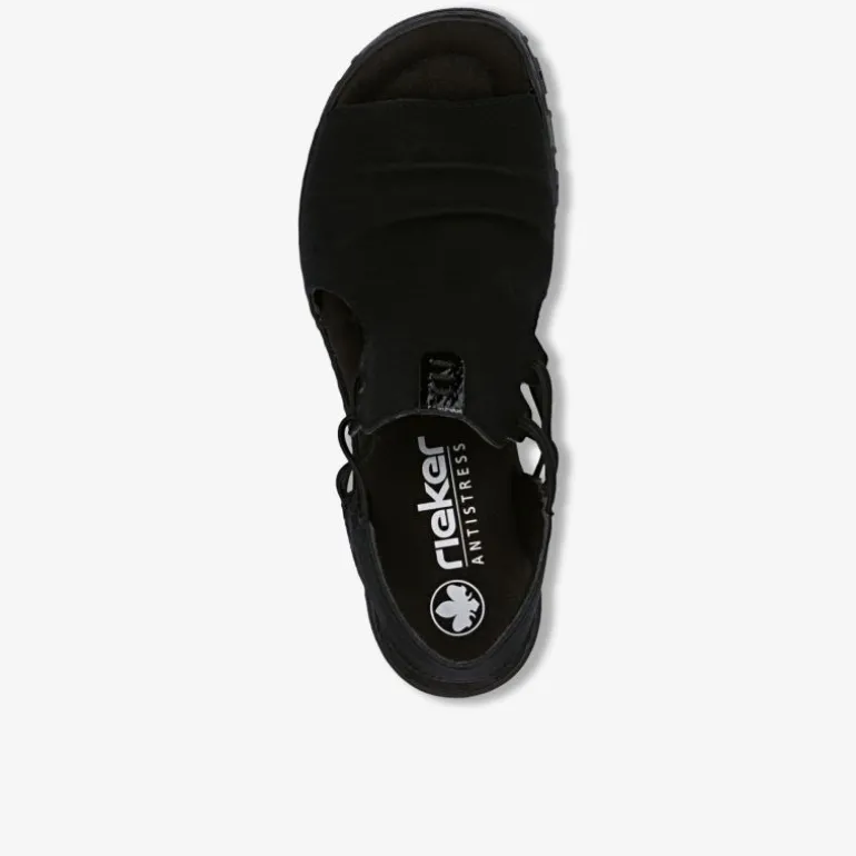 rieker Damen Plateausandalen