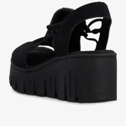 rieker Damen Plateausandalen