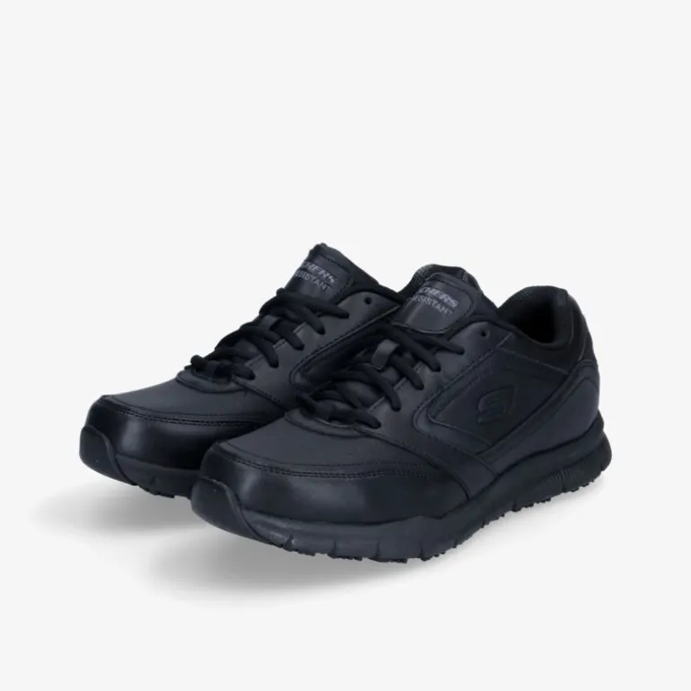 Skechers BLK PU WORK RELAXED FIT®: NAMPA SR