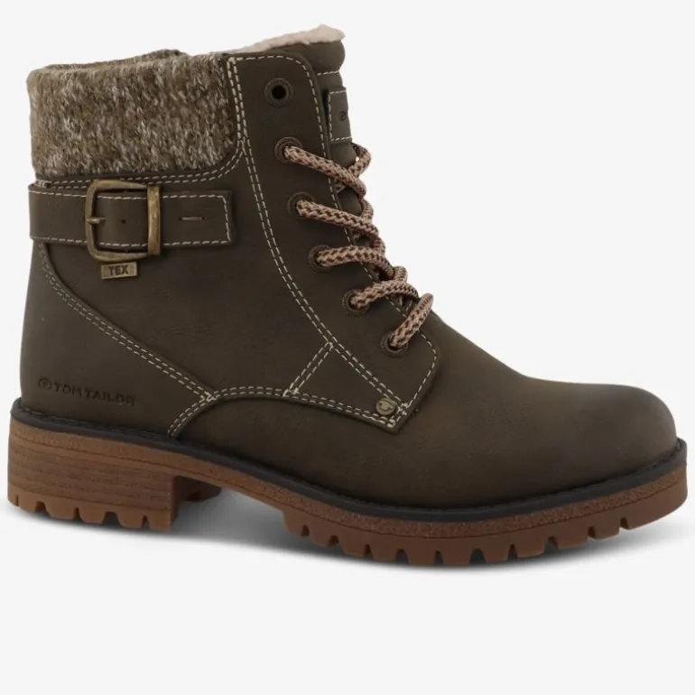 TOM TAILOR Damen Schnürstiefeletten